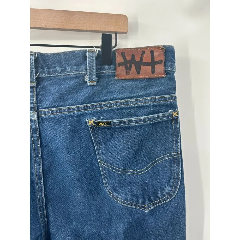 W.H. Ranch Jeans Men's 36x36 Denim Dungarees Zipper Fly